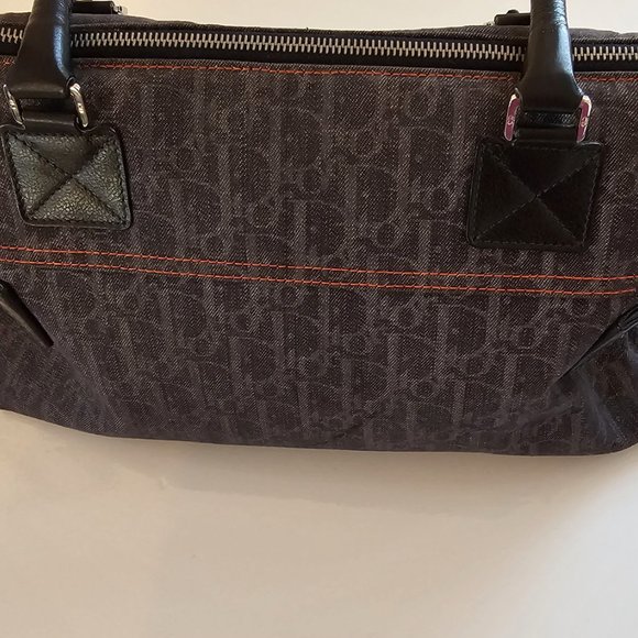 DIOR Christian Dior Denim Blue Trotter Flight Bag - Picture 11 of 16